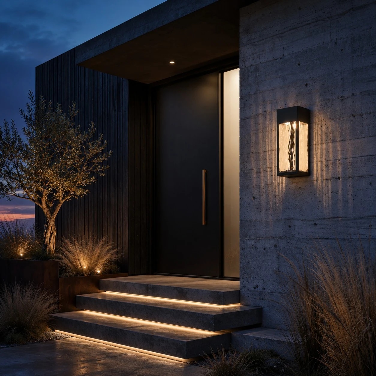 Modern entry installation scene