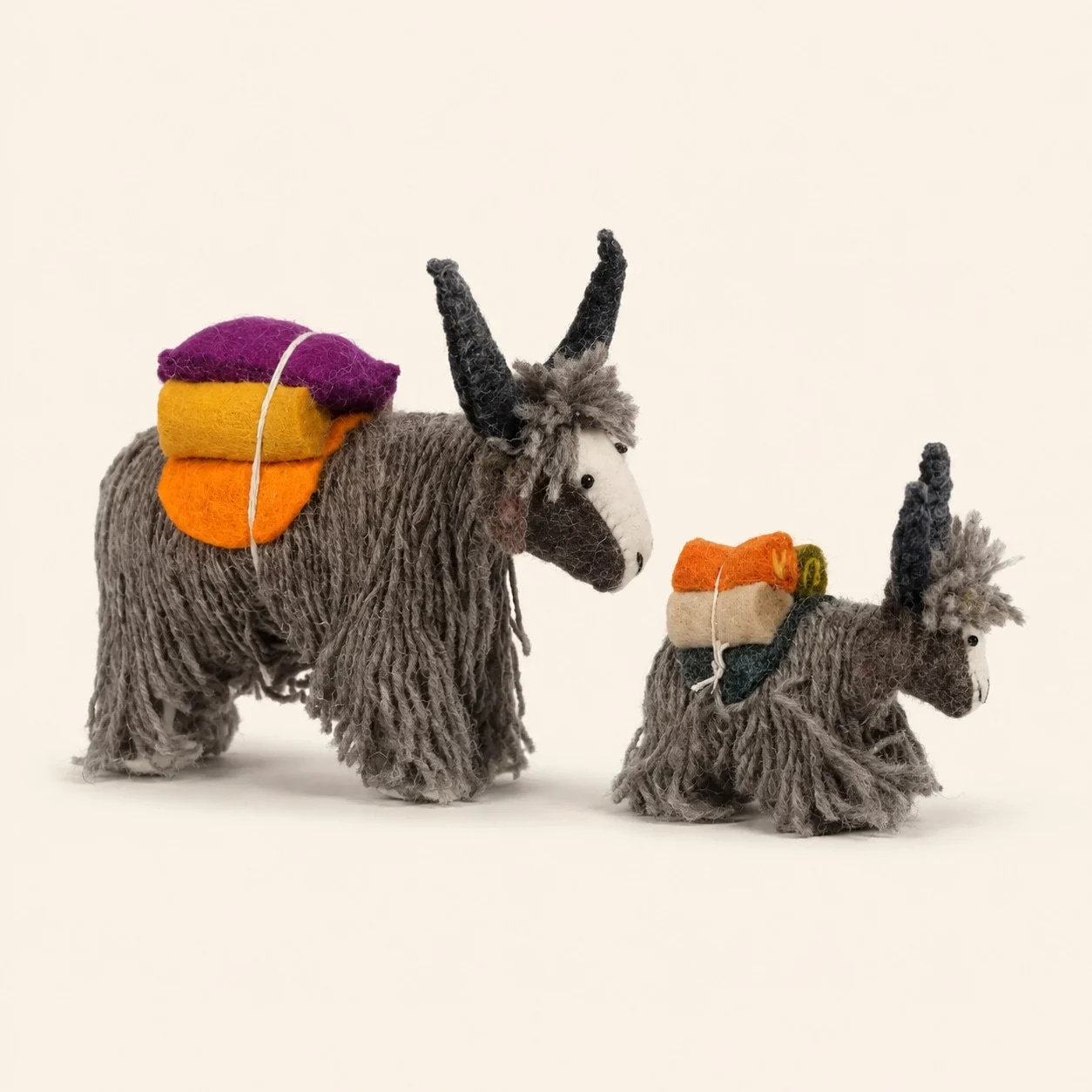 Handmade Nepal Wool Felt Yak Ornament